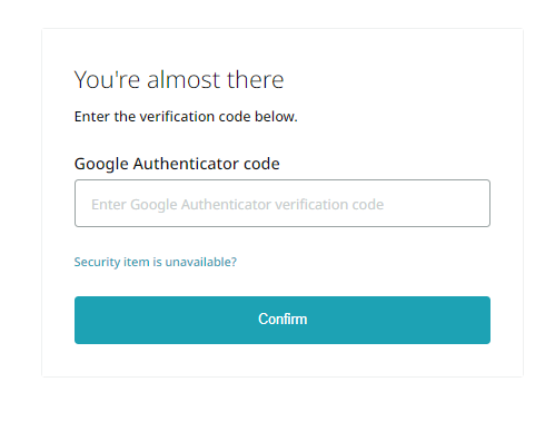 비트겟 OTP 입력