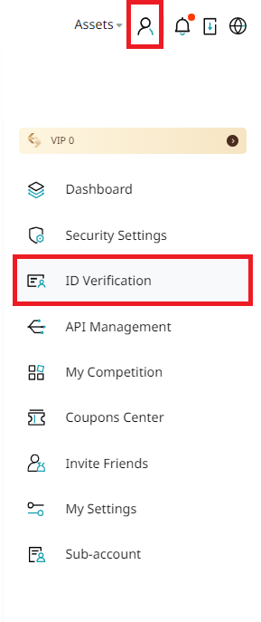 비트겟 ID Verification